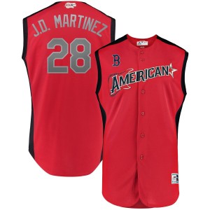 MLB American League 28 J.D. Martinez Red 2019 All-Star Game Men Jersey