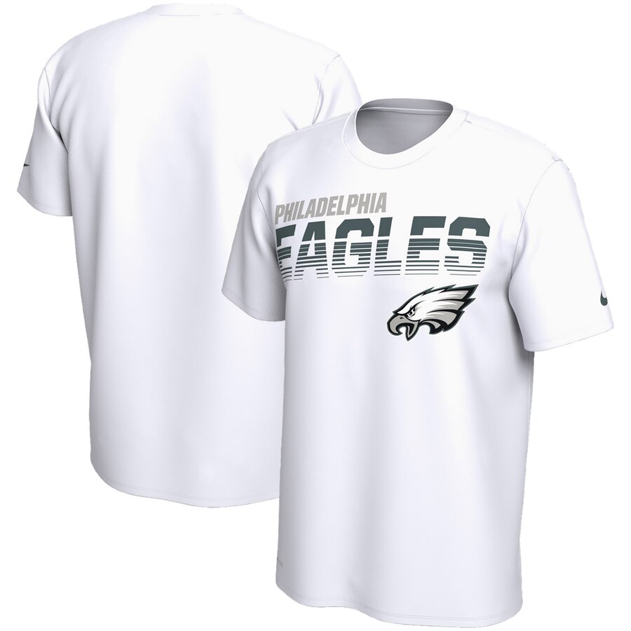 Philadelphia Eagles Nike Sideline Line of Scrimmage Legend Performance T Shirt White