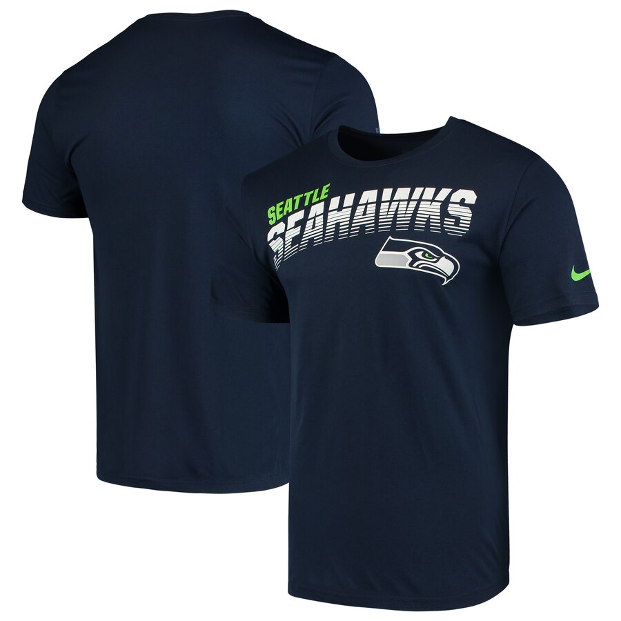 Seattle Seahawks Nike Sideline Line of Scrimmage Legend Performance T Shirt College Navy