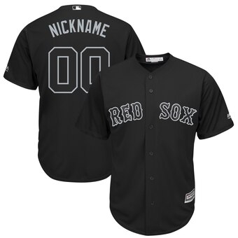 Boston Red Sox Majestic 2019 Players' Weekend Cool Base Roster Custom Black Jersey