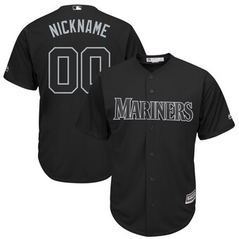 Seattle Mariners Majestic 2019 Players' Weekend Cool Base Roster Custom Black Jersey