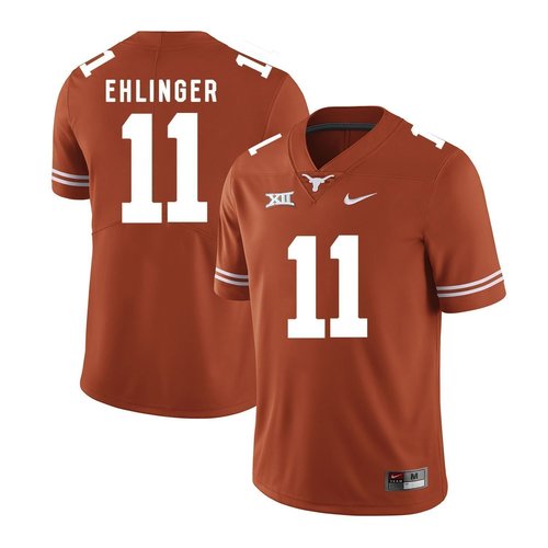 Men's Nike #11 Sam Ehlinger Texas Longhorns Replica Orange Mens Football College Jersey