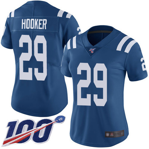 Nike Colts #29 Malik Hooker Royal Blue Team Color Women's Stitched NFL ...