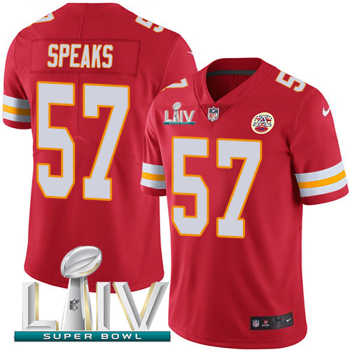 Nike Chiefs #57 Breeland Speaks Red Super Bowl LIV 2020 Team Color Men's Stitched NFL Vapor Untouchable Limited Jersey
