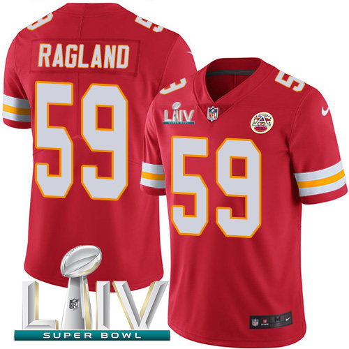 Nike Chiefs #59 Reggie Ragland Red Super Bowl LIV 2020 Team Color Men's Stitched NFL Vapor Untouchable Limited Jersey