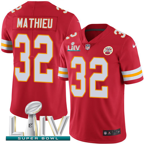 Nike Chiefs #32 Tyrann Mathieu Red Super Bowl LIV 2020 Team Color Men's Stitched NFL Vapor Untouchable Limited Jersey