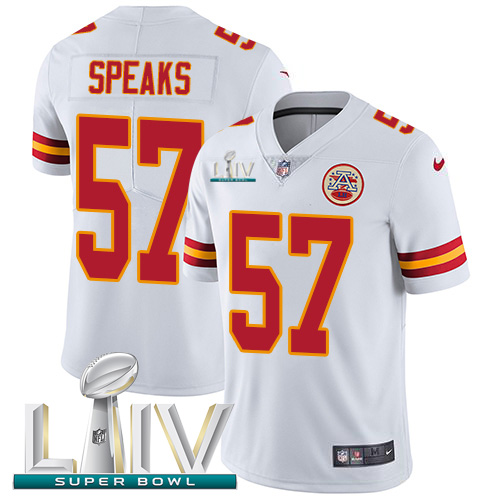 Nike Chiefs #57 Breeland Speaks White Super Bowl LIV 2020 Youth Stitched NFL Vapor Untouchable Limited Jersey