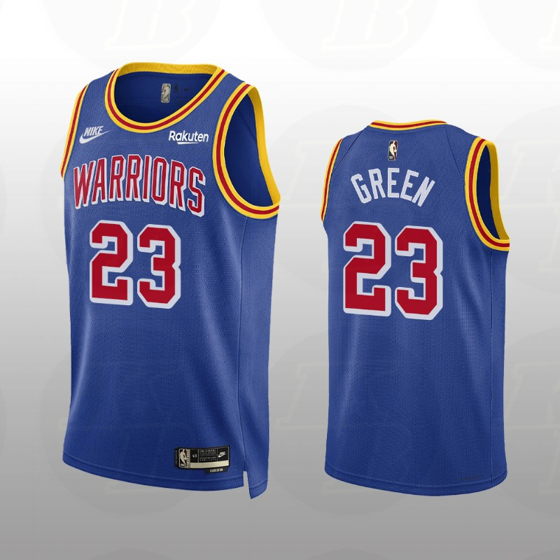2021-22 Golden State Warriors #23 Draymond Green Year Zero Jersey 75th Anniversary Classic Edition Royal-For Men's