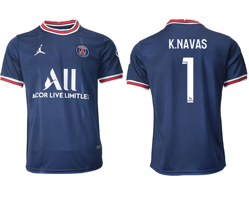 2021-22 Paris Saint-Germain home aaa version 1# K.NAVAS soccer jerseys