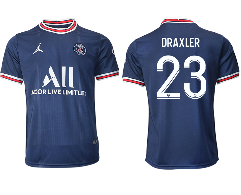 2021-22 Paris Saint-Germain home aaa version 23# DRAXLER soccer jerseys