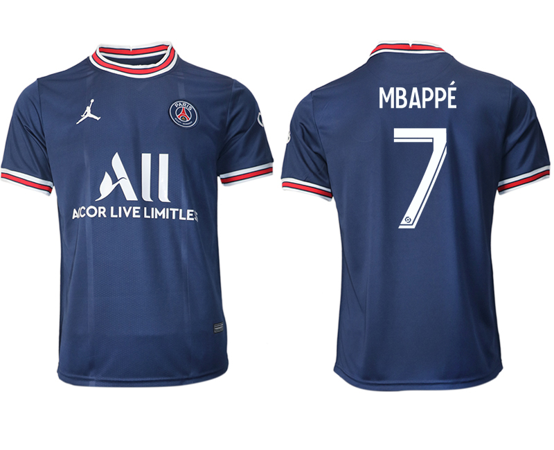 2021-22 Paris Saint-Germain home aaa version 7# MBAPPE soccer jerseys
