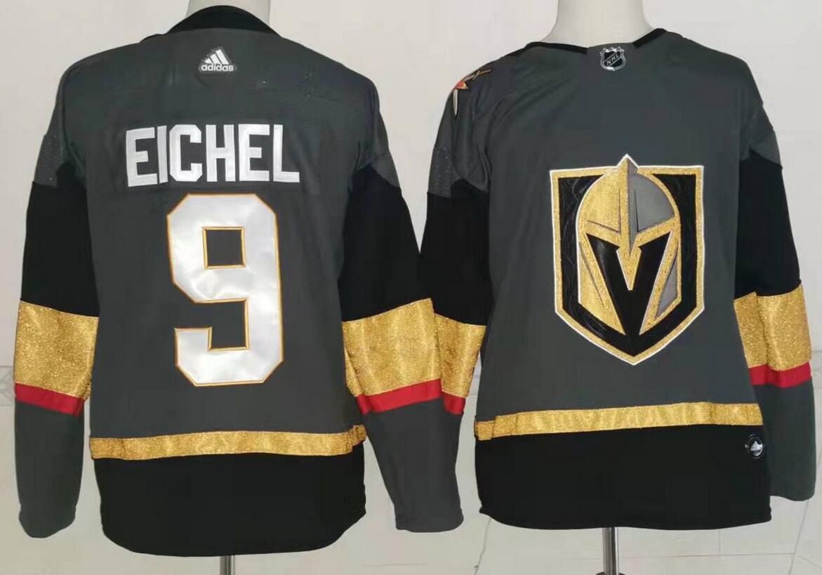 Men's Golden Knights #9 Jack Eichel Black Home NHL Jersey