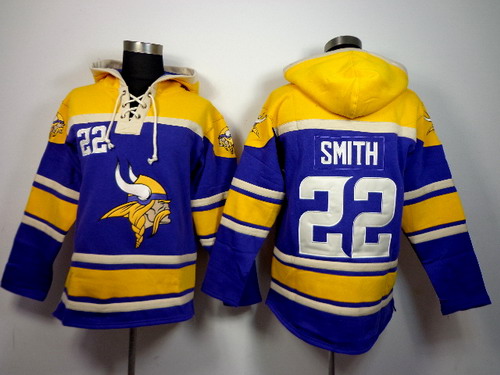 Minnesota Vikings #22 Harrison Smith 2014 Purple Hoodie