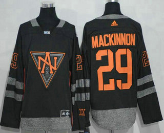 Men's North America Hockey #29 Nathan MacKinnon Black 2016 World Cup of Hockey Stitched adidas WCH Game Jersey
