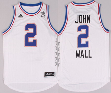 2015 NBA Eastern All-Stars #2 John Wall Revolution 30 Swingman White Jersey