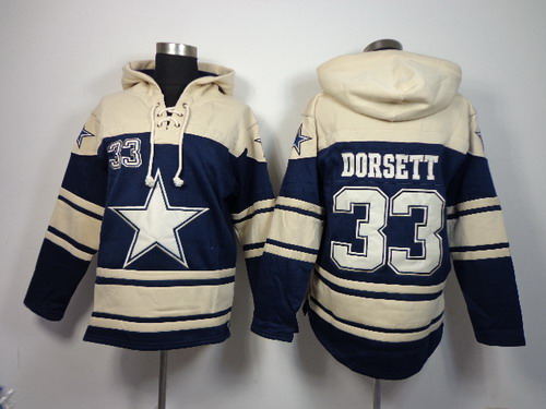 Dallas Cowboys #33 Tony Dorsett 2014 Blue Hoodie