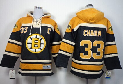 Old Time Hockey Boston Bruins #33 Zdeno Chara Black Kids Hoodie