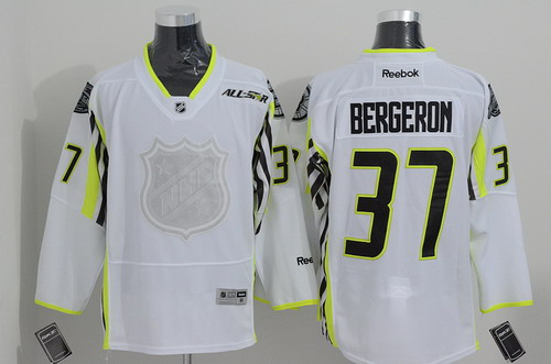 Boston Bruins #37 Patrice Bergeron 2015 All-Stars White Jersey