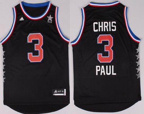 2015 NBA Western All-Stars #3 Chris Paul Revolution 30 Swingman Black Jersey