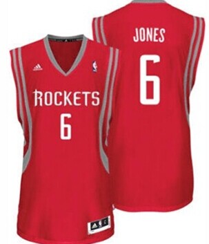Houston Rockets #6 Terrence Jones Red Swingman Jersey