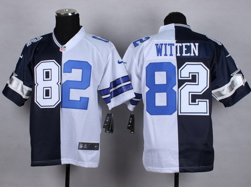 Nike Dallas Cowboys #82 Jason Witten Blue/White Two Tone Elite Jersey 