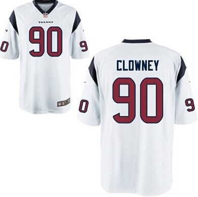 الموية Nike Houston Texans #90 Jadeveon Clowney White Game Jersey الموية