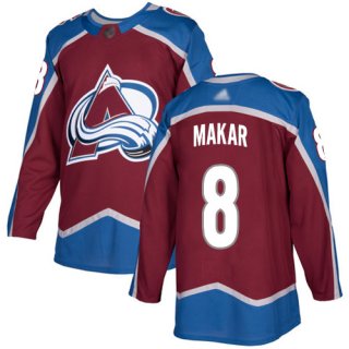 Adidas Colorado Avalanche #8 Cale Makar Burgundy Home Authentic Stitched NHL Jersey