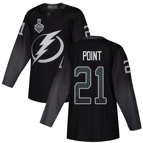 Adidas Lightning #21 Brayden Point Black Alternate Authentic 2020 Stanley Cup Final Stitched NHL Jersey