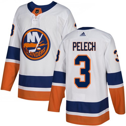 Adidas New York Islanders #3 Adam Pelech White Away Authentic Stitched NHL Jersey