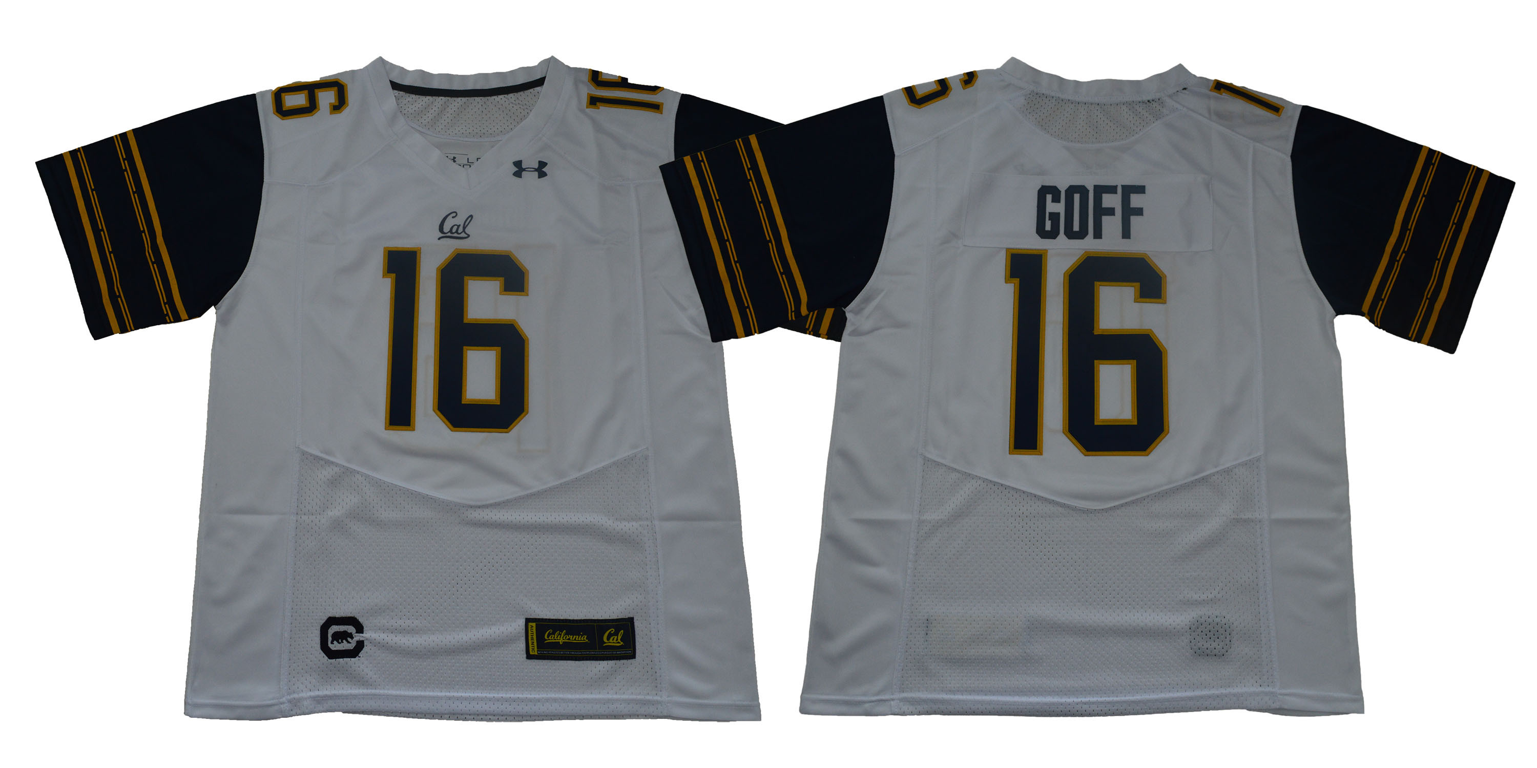 California Golden Bears 16 Jared Goff White College Football Jersey