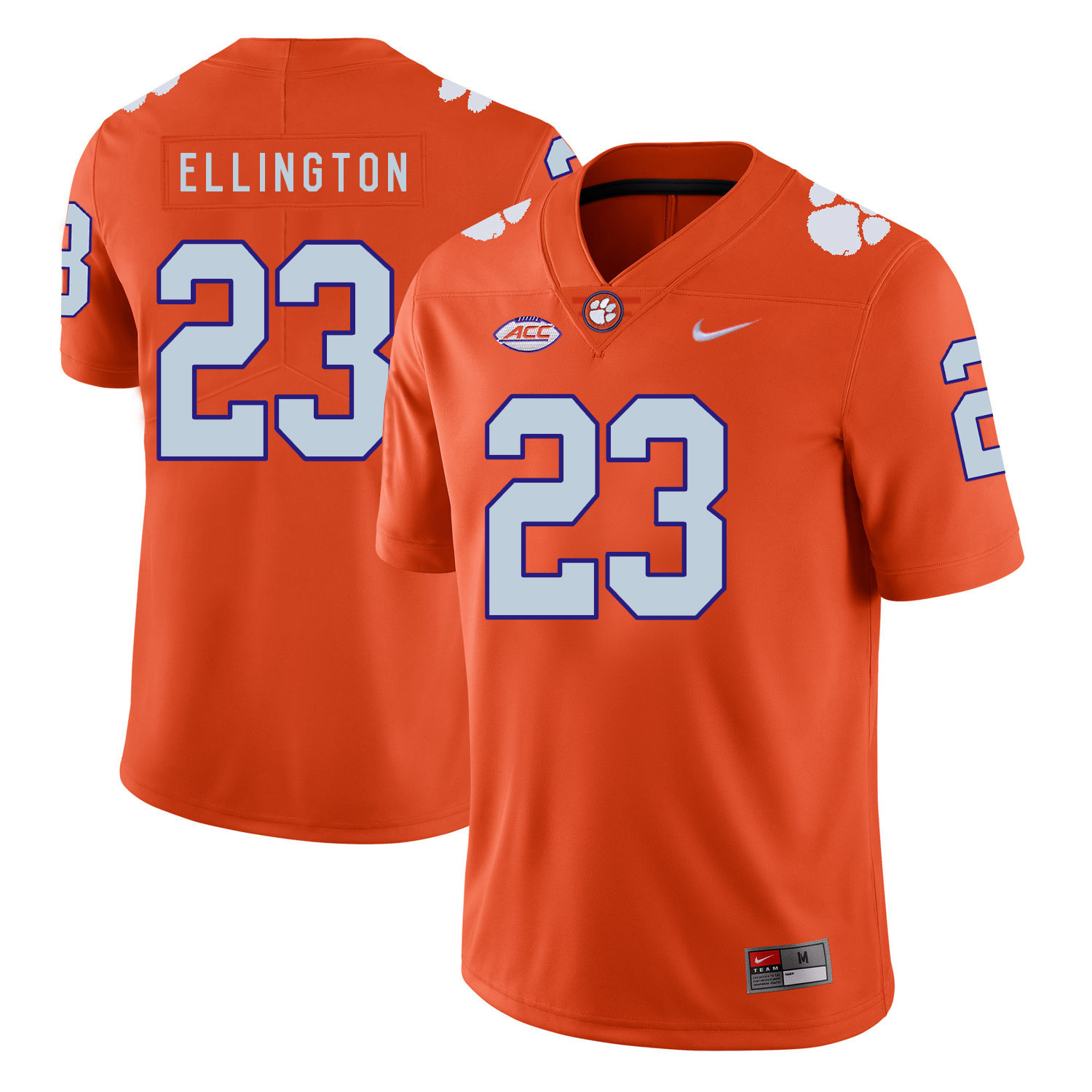 Clemson Tigers 23 Andre Ellington Orange Nike College Football Jersey