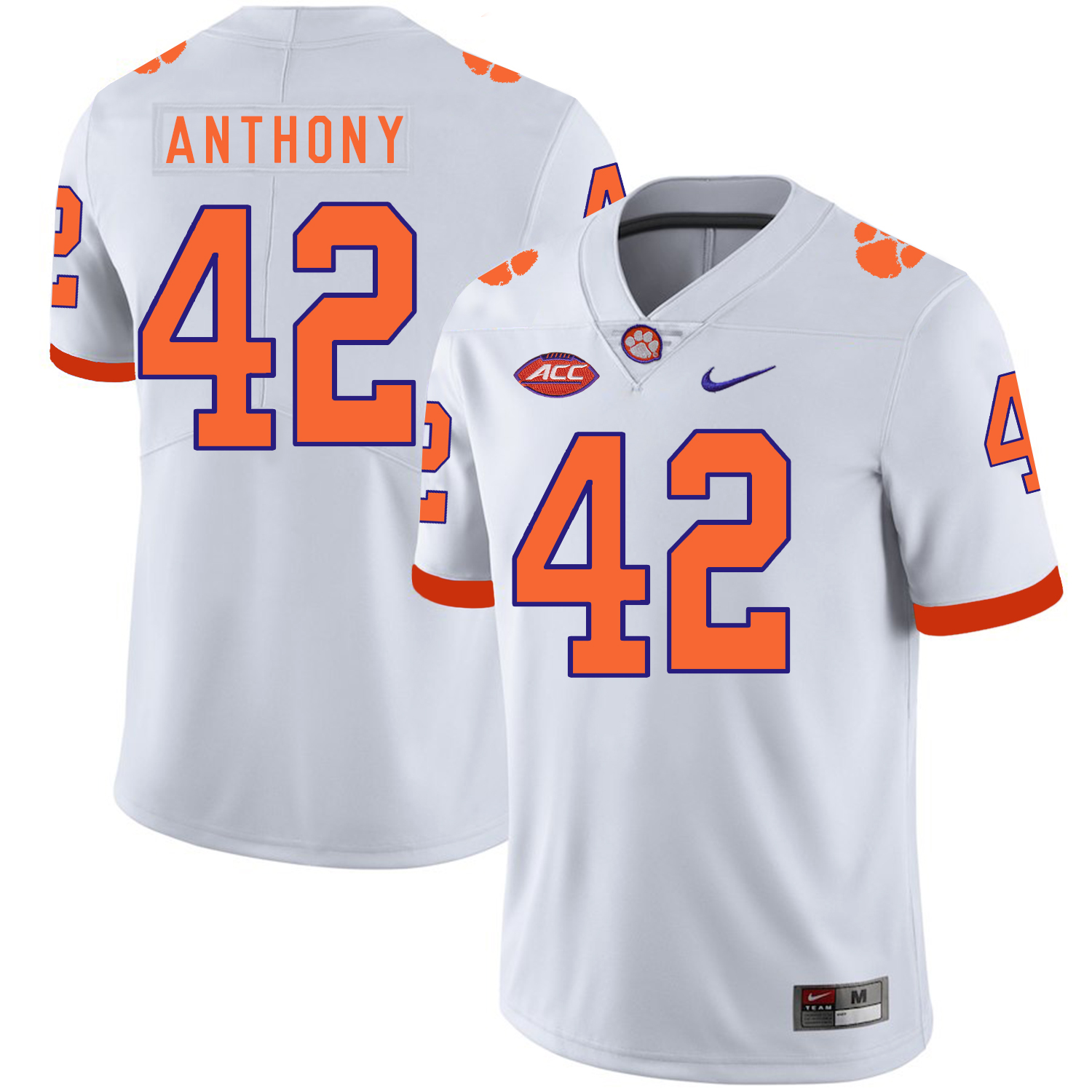 Clemson Tigers 42 Christian Wilkins White Nike College Football Jersey