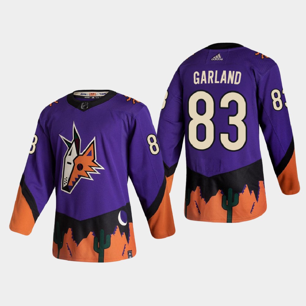 Conor Garland Reverse Retro #83 Arizona Coyotes 2020-21 Authentic Jersey - Purple