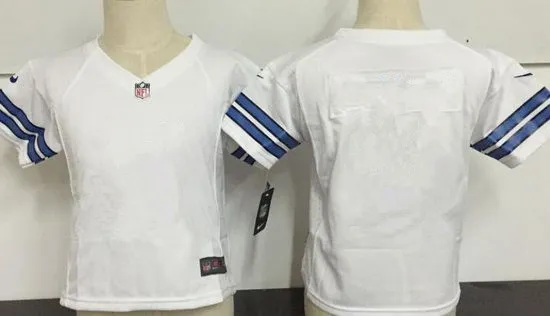 Custom Nike Dallas Cowboys Blank White Toddlers Jersey