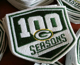 2018 PACKERS 100 Seasons Commemorative Iron-on Football Jersey PATCH