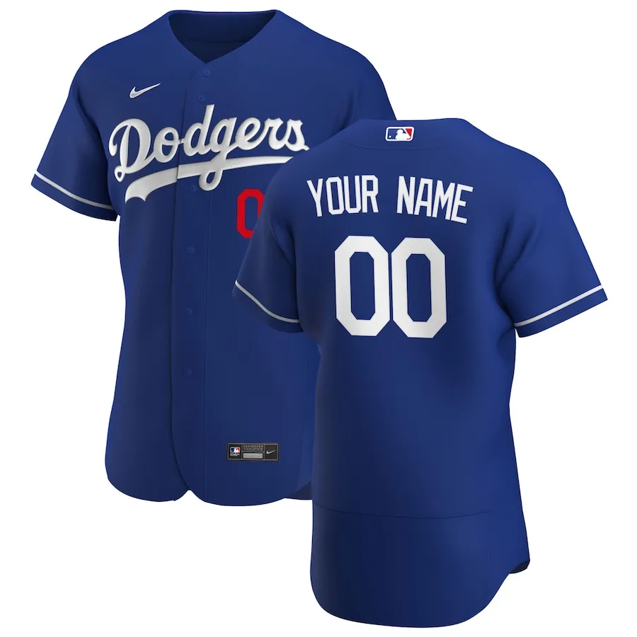 Los Angeles Dodgers Custom Men's Nike Royal Alternate 2020 Authentic Player MLB Jersey