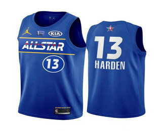 Men's 2021 All-Star #13 James Harden Blue Eastern Conference Stitched NBA Jersey
