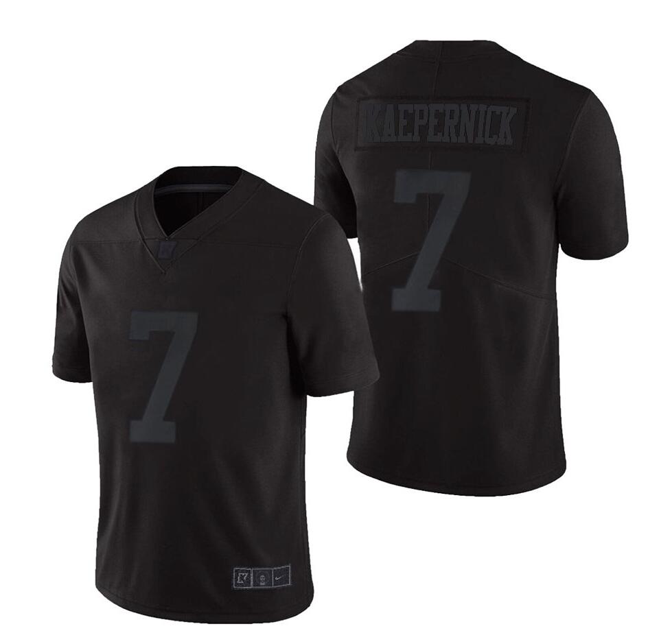 Men's 49ers nike Colin Kaepernick Icon Jersey 2.0 Black vapor Untouchable Limited - All Stitched