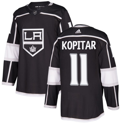 Men's Adidas Los Angeles Kings #11 Anze Kopitar Black Home Authentic Stitched NHL Jersey