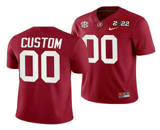 Men's Alabama Crimson Tide ACTIVE PLAYER Custom 2022 Patch Red College Football Stitched Jersey