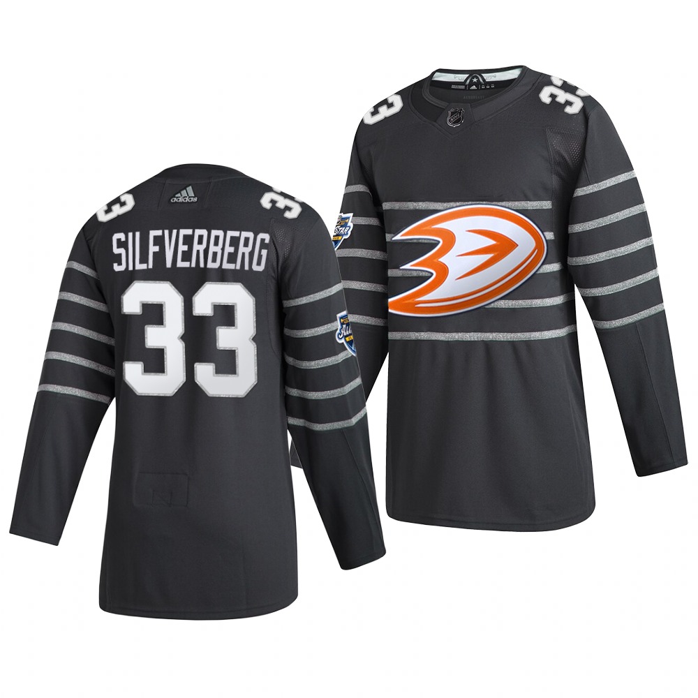 Men's Anaheim Ducks #33 Jakob Silfverberg Gray 2020 NHL All-Star Game Adidas Jersey