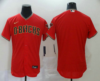 Men's Arizona Diamondbacks Blank Red Stitched Nike MLB Flex Base Jersey
