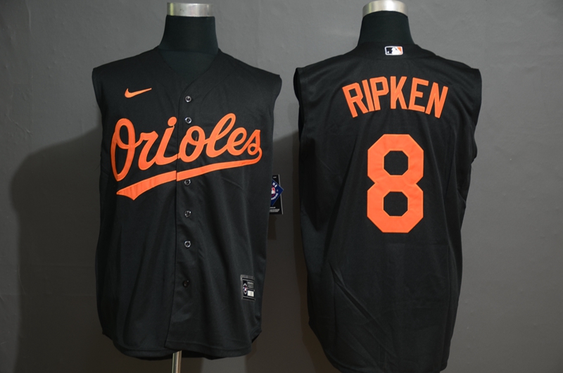 Men's Baltimore Orioles #8 Cal Ripken Jr. Black 2020 Cool and Refreshing Sleeveless Fan Stitched MLB Nike Jersey