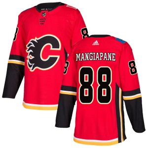 Men's Calgary Flames #88 Andrew Mangiapane Adidas Authentic Home Red Jersey