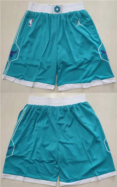Men's Charlotte Hornets Aqua Mitchell & Ness Shorts (Run Small)