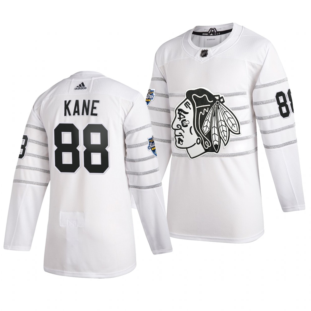 Men's Chicago Blackhawks #88 Patrick Kane White 2020 NHL All-Star Game Adidas Jersey