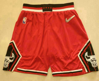 Men's Chicago Bulls Red Nike 75th Anniversary Diamond 2021 Stitched Shorts