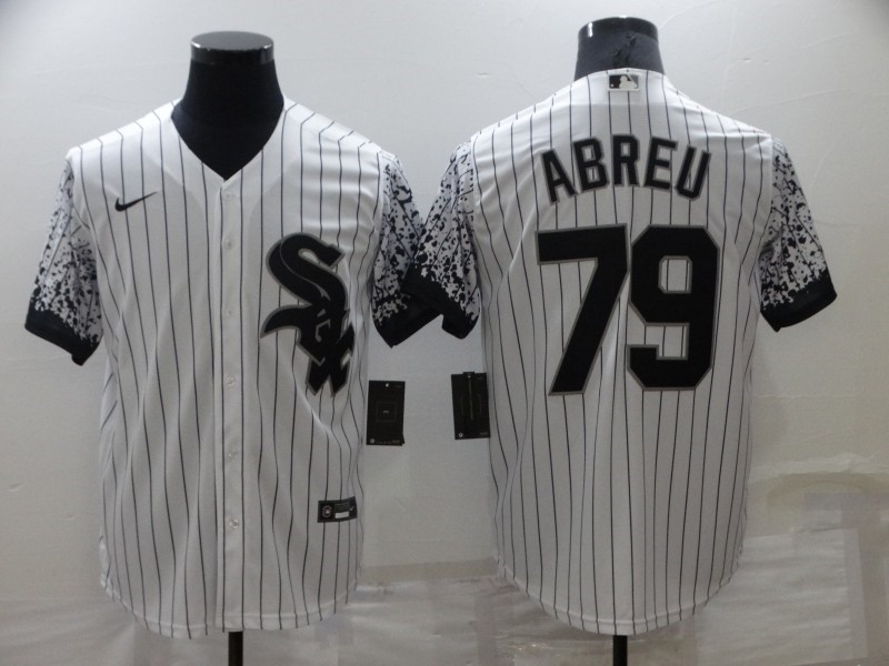 Men's Chicago White Sox #79 Jose Abreu White Nike Drift Fashion Cool Base Jersey