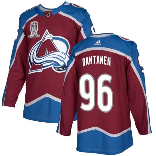 Men's Colorado Avalanche #96 Mikko Rantanen 2022 Stanley Cup Champions Patch Stitched Jersey