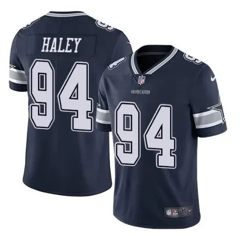 Men's Dallas Cowboys #94 Charles Haley Navy Vapor Untouchable Limited Stitched Jersey